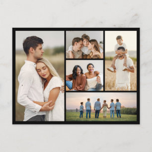 Carte Postale Create Your Own 5 Photo Collage