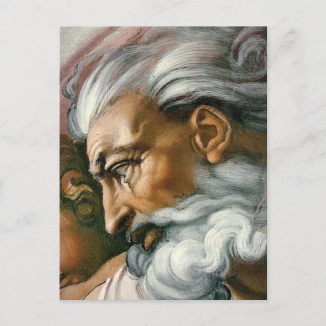 Carte Postale Création d'Adam (détail) (Devant)