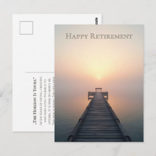 Carte Postale Création de vœux de retraite paisible