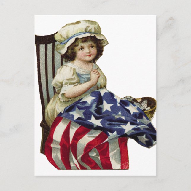 Carte Postale Création du drapeau (Devant)