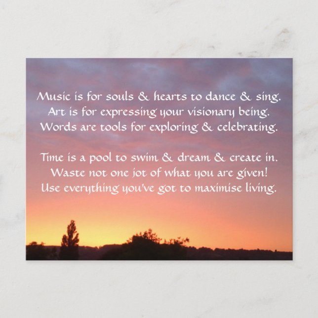 Carte Postale Créative 1g - Art & Motivation (Devant)