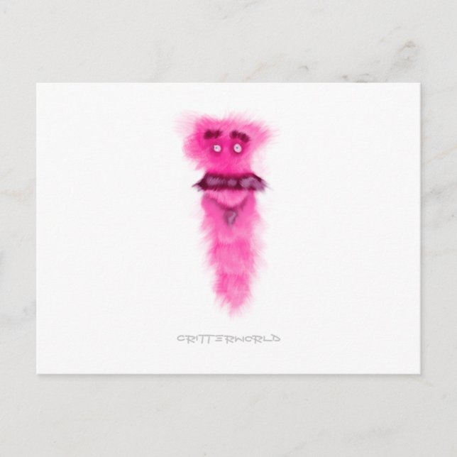 Carte Postale Créature grande de moustache (Devant)