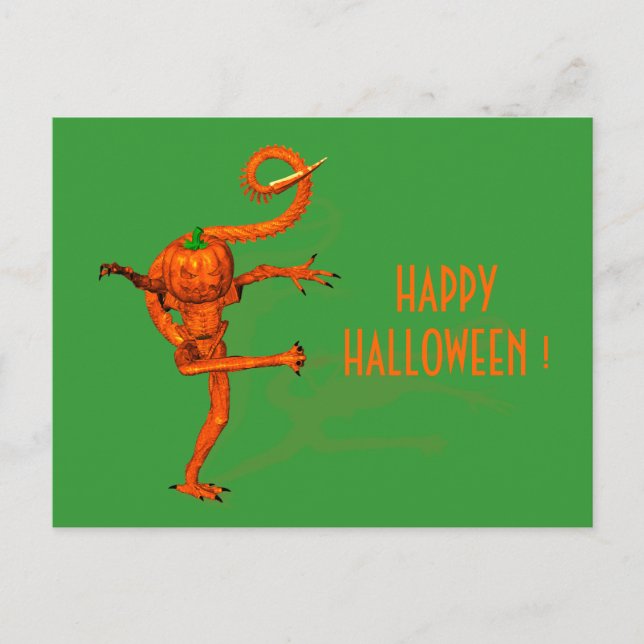 Carte Postale Créature Halloween du Citrouille Galaxy (Devant)