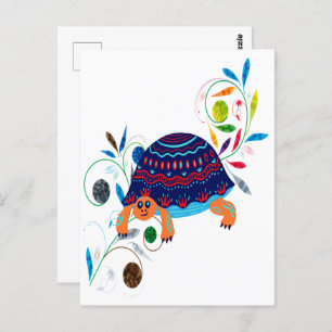 Carte Postale Créatures capricieuses   Tortue
