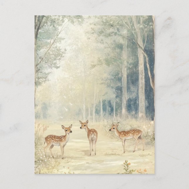 Carte Postale Créatures des bois (Devant)