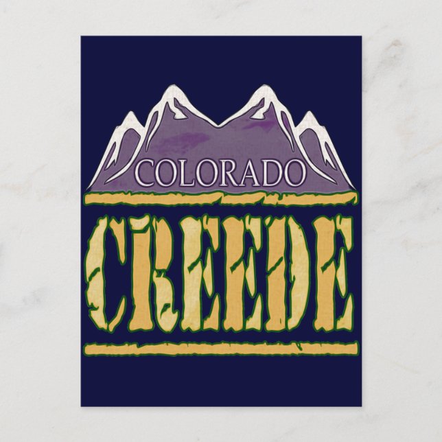 Carte Postale Creede, Colorado (Devant)