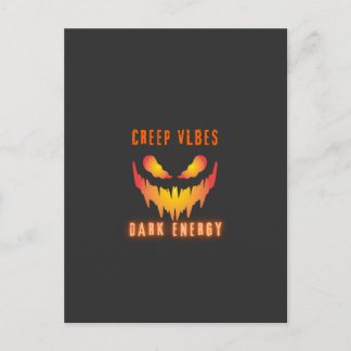 Carte Postale Creep Vibes Dark Energy _ Trendy Horror Streetwear