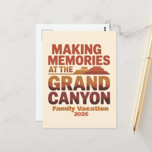 Carte Postale Créer des souvenirs au Grand Canyon Voyage