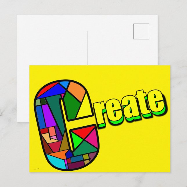 Carte Postale Créer si grand (Devant / Derrière)