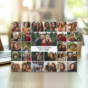 Carte Postale Créer un collage de photos funky avec 27 photos