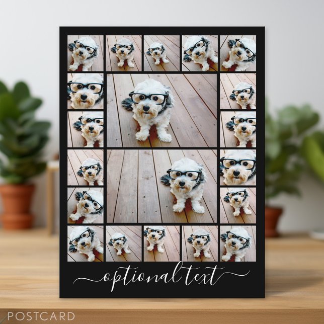 Carte Postale Créer un collage photo personnalisé - 20 photos (Personalized Photo Postcard)