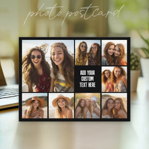 Carte Postale Créer un collage photo personnalisé avec 8 photos