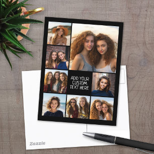 Carte Postale Créer un collage photo personnalisé avec 8 photos