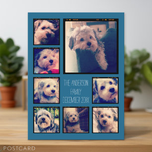 Carte Postale Créer un collage photo personnalisé avec 8 photos