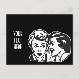 CARTE POSTALE CRÉEZ VOS PROPRES CADEAUX DE LA PAGE RETRO GOSSIP
