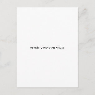 Carte Postale créez votre propre blanc 
