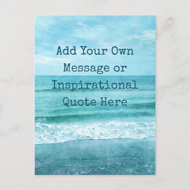 Carte Postale Créez Votre Propre Citation Inspirante Motivationn (Devant)