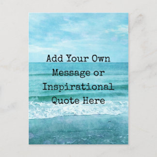 Carte Postale Créez Votre Propre Citation Inspirante Motivationn