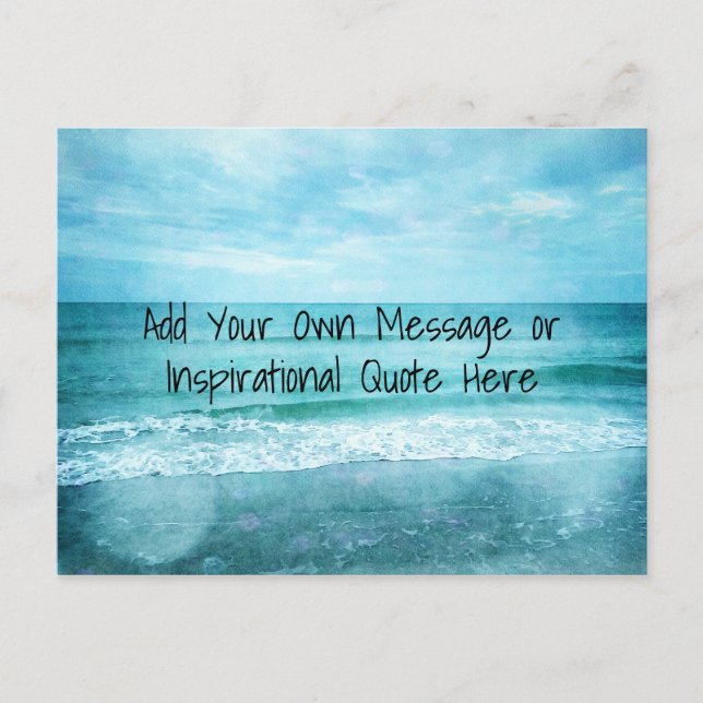 Carte Postale Créez Votre Propre Citation Inspirante Motivationn (Devant)