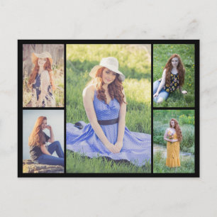 Carte Postale Créez votre propre collage de 5 photos