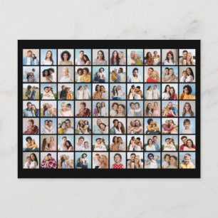 Carte Postale Créez Votre Propre Collage de 70 Photos