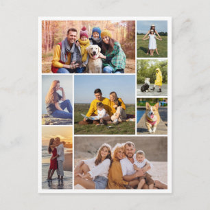 Carte Postale Créez votre propre collage de 8 photos