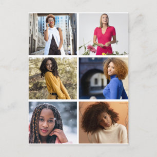 Carte Postale Créez votre propre collection photo de 6 personnes