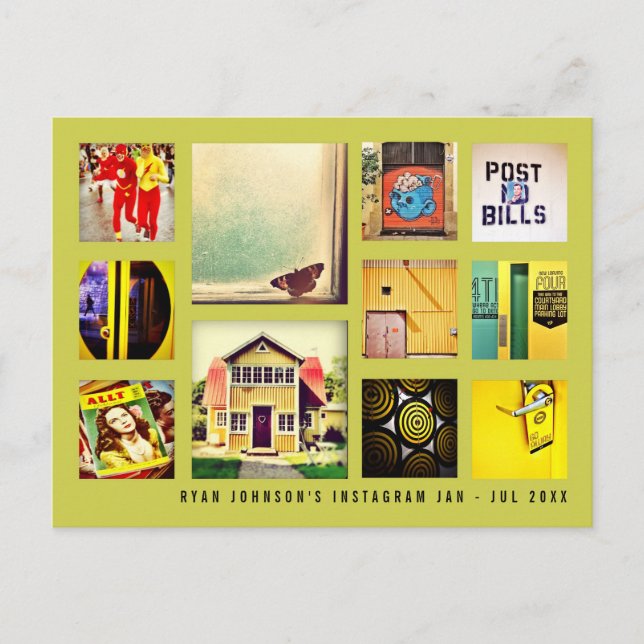 Carte Postale Créez votre propre composition de photos carrées p (Devant)