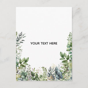 Carte Postale Créez Votre Propre Dessin Botanique