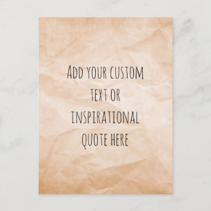 Carte Postale Créez votre propre devis de motivation papier Vint
