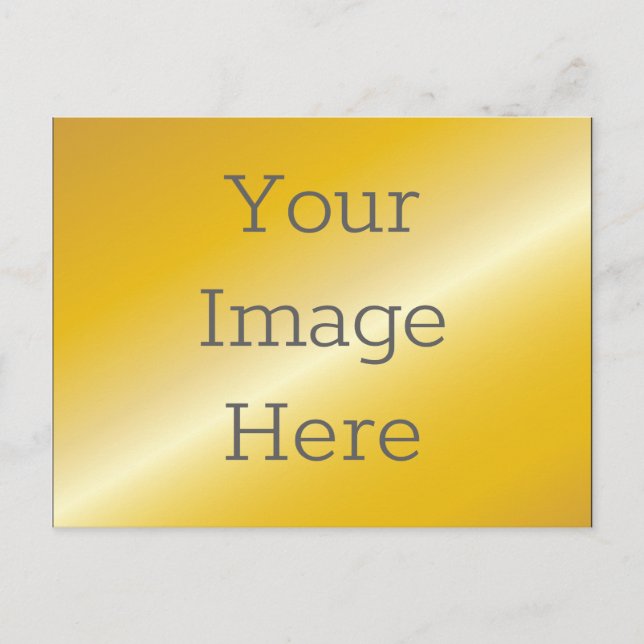 Carte Postale Créez votre propre Faux Metallic 14k Gold (Devant)