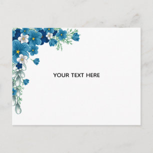 Carte Postale Créez Votre Propre Floral