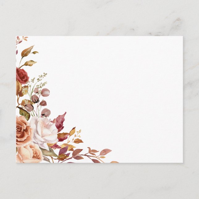 Carte Postale Créez Votre Propre Floral (Devant)