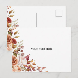 Carte Postale Créez Votre Propre Floral