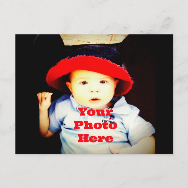 Carte Postale Créez votre propre Modèle de cadeaux photo (Devant)