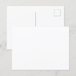 Carte Postale Créez votre propre personnalisation blanche
