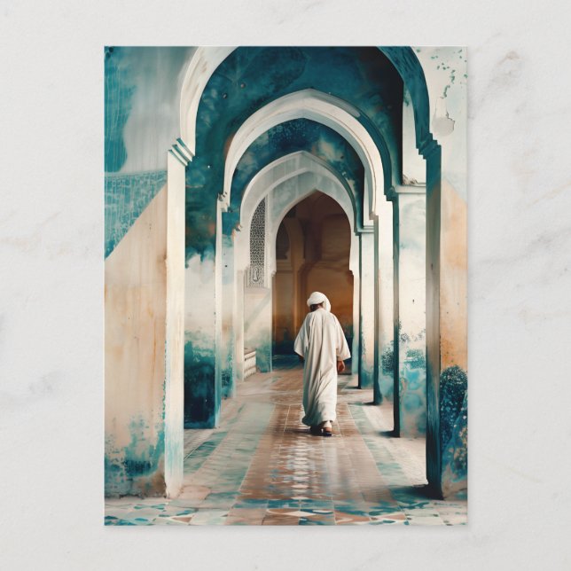 Carte Postale Crème bleue maure de Marrakech (Devant)