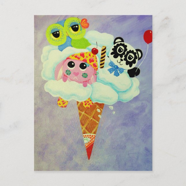 Carte Postale Crème Du Nuage (Devant)