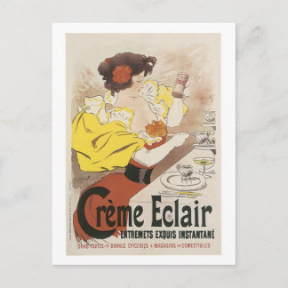 Carte Postale Crème Éclair Entremets Exquis Instantané Ad