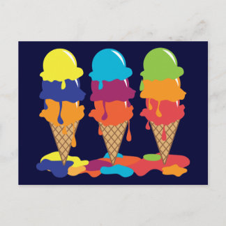 Carte postale Crème glacée