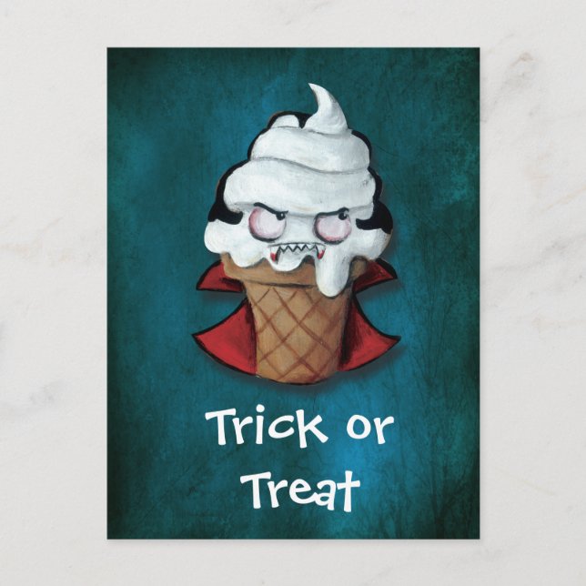 Carte Postale Crème glacée de Vampire doux (Devant)