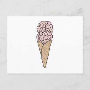 Carte Postale Crème Glacée Mal de Tête
