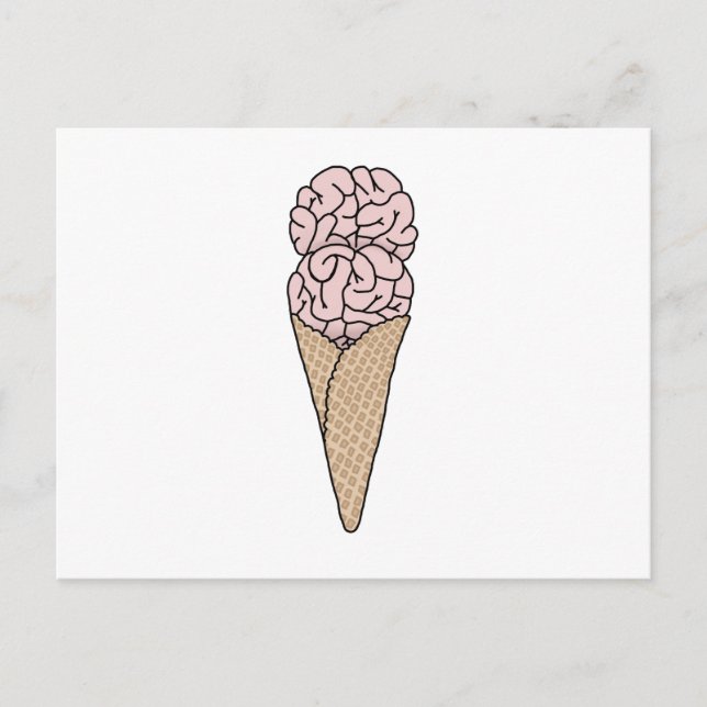 Carte Postale Crème Glacée Mal de Tête (Devant)