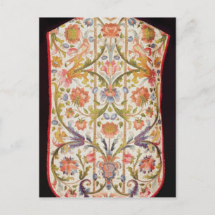 Carte Postale Crème satin chasuble, Naples, fin 17ème siècle