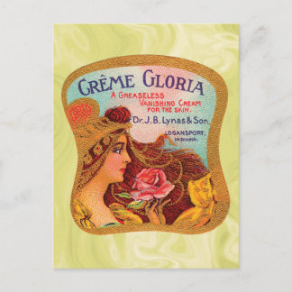 Carte Postale Crème vintage Gloria Vanisant Crème de peau