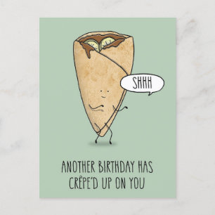 Carte Postale Crêpe d'anniversaire