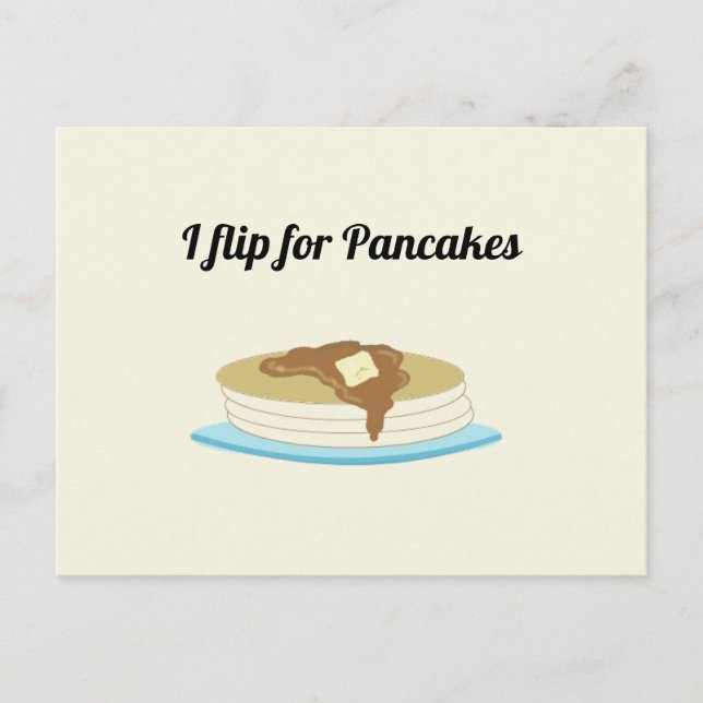 Carte Postale Crêpes avec une phrase amusante (Devant)