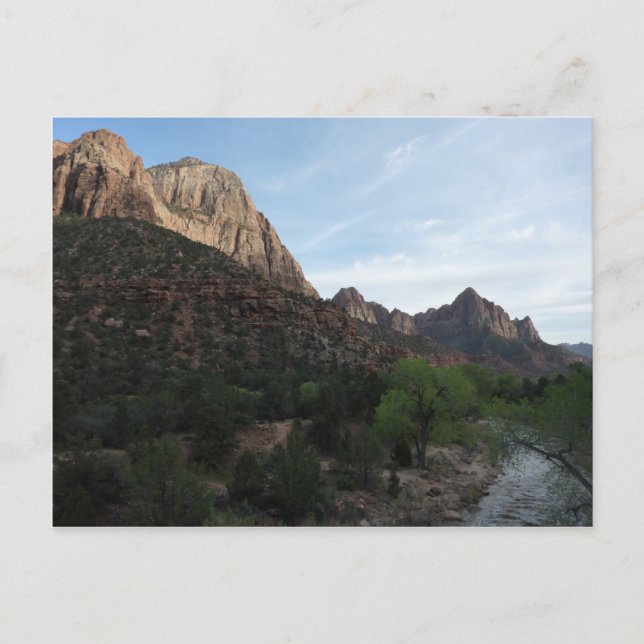 Carte Postale Crépuscule à Canyon Junction dans le parc national (Devant)