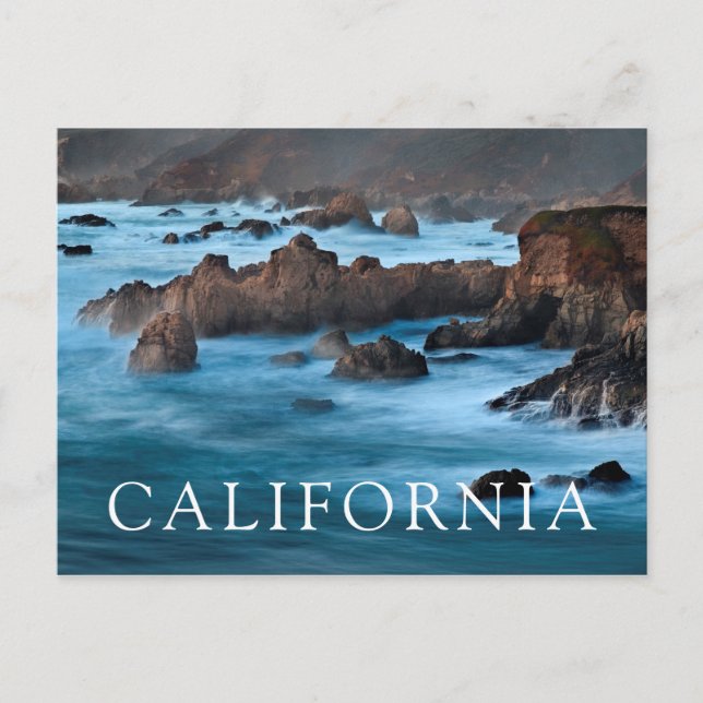 Carte Postale Crépuscule à Soberanes Cove (Devant)