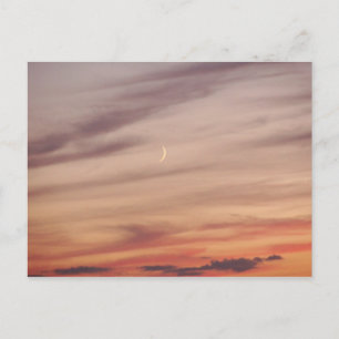 Carte Postale Crescent Moon à Dusk
